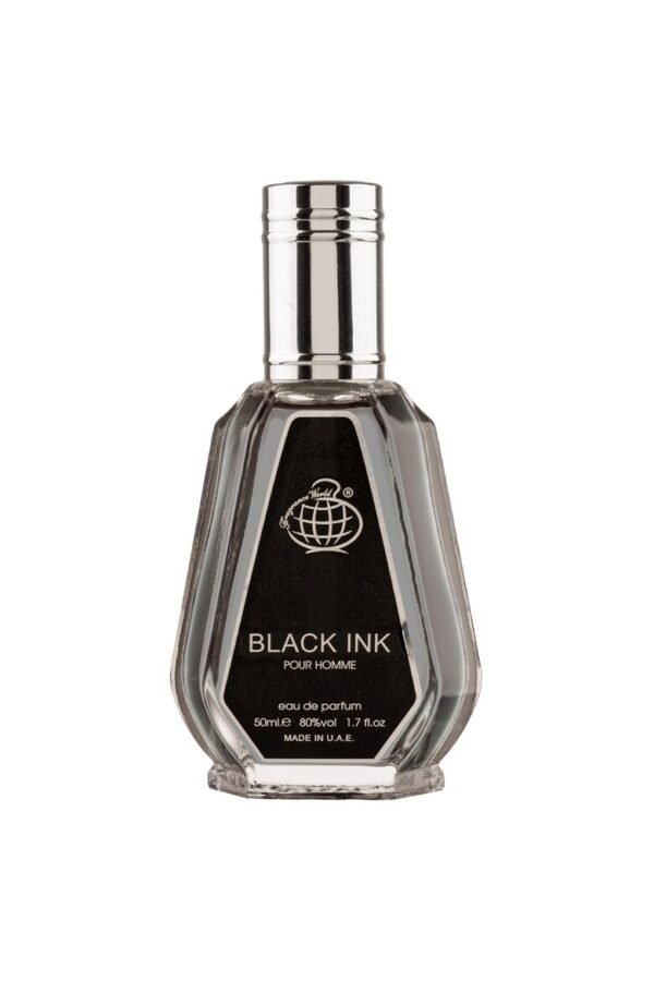 Apa de Parfum Black Ink, Fragrance World, Barbati-50ml1 Apa de Parfum Black Ink, Fragrance World, Barbati-50ml