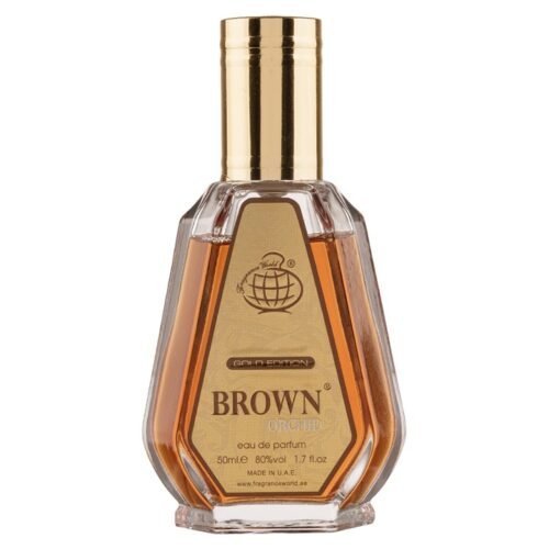 Apa de Parfum Brown Orchid Gold Edition, Fragrance World, Unisex - 50ml