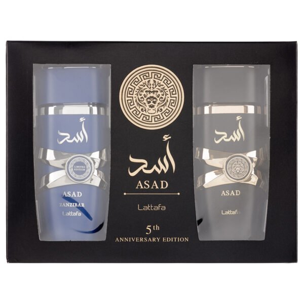 CAS_8115 Set Cadou Asad Apa De Parfum 100ml+Asad Zanzibar Lattafa 100ml